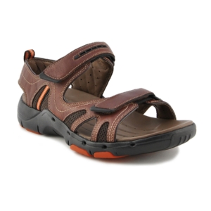 Clarks Men Unstructured Leather Brown Sandals