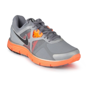 Nike Men Lunarglide + Shield Grey Sports Shoes