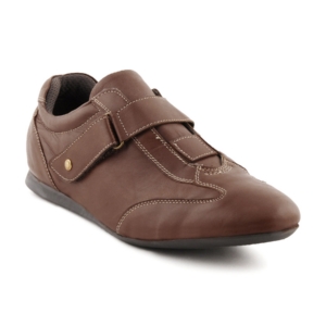 Enroute Men Leather Brown Casual Shoes