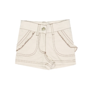 ANT Kids Girls Solid Beige Short