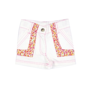ANT Kids Girls Solid White Short