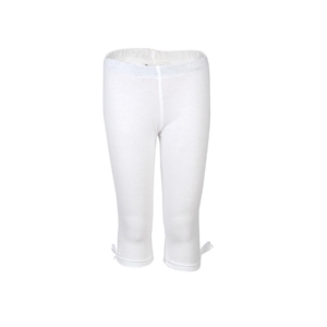 Doodle Girls Lace Bow White Leggings