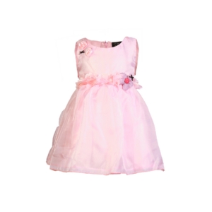 Doodle Kids Girls Party Frock Pink Dress