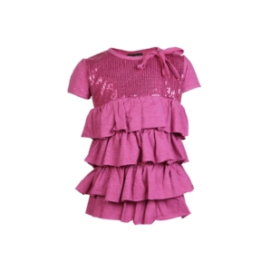 Doodle Kids Girls Magenta Layer Top