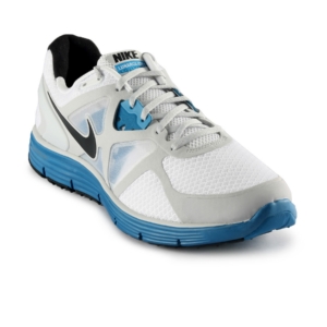 Nike Men Lunarglide+ 3 White Sports Shoe