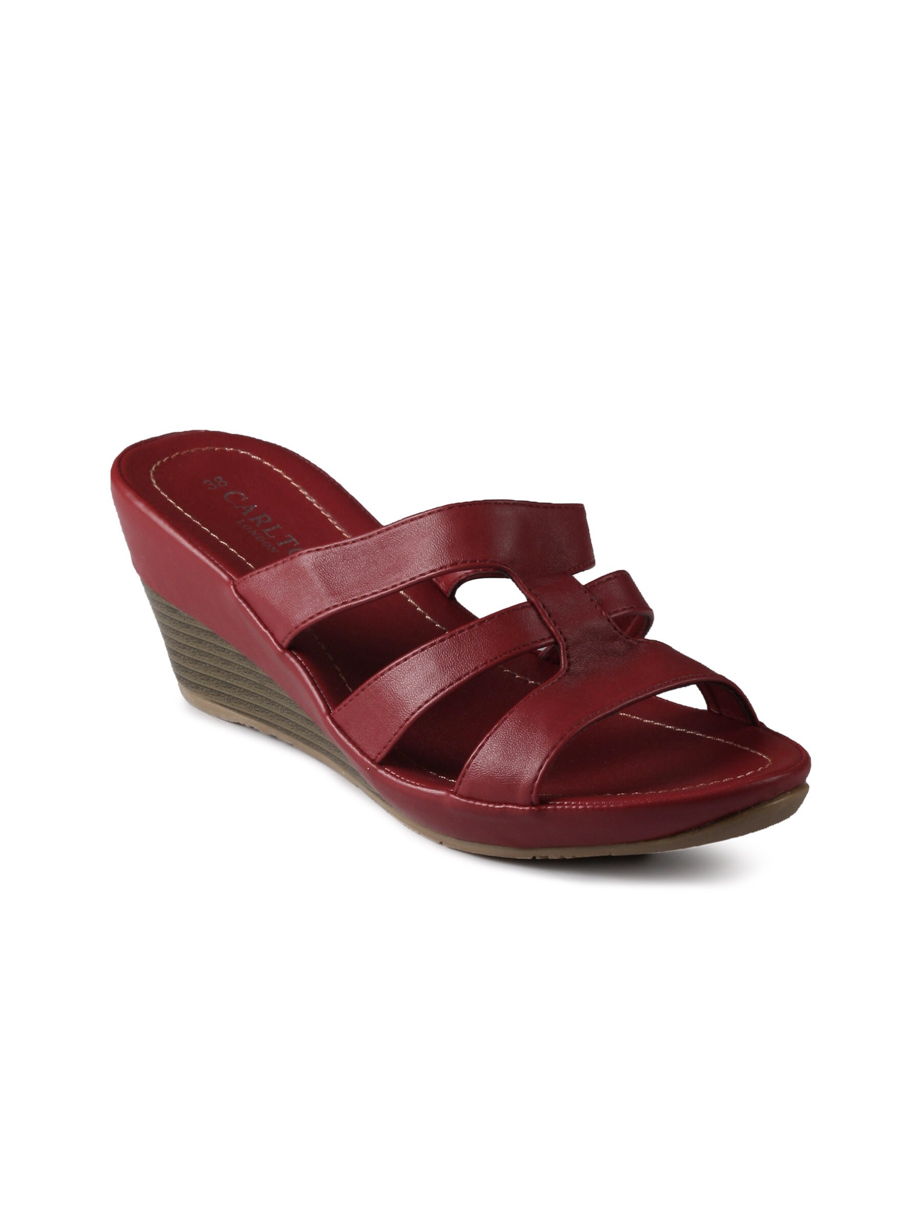 Carlton London Women Casual Red Sandals