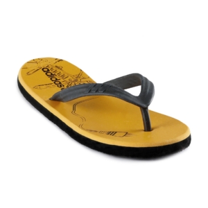ADIDAS Men Plugged In Yellow Flip Flops