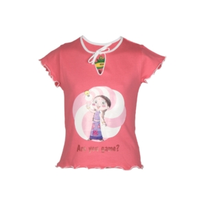 Chhota Bheem Kids Girls Are You Game Pink Top