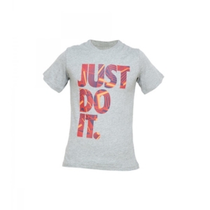 Nike Kids Boys Printed Grey T-shirt