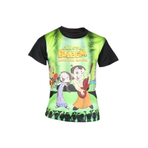 Chhota Bheem Kids Boys Lets Rock Green T-shirt