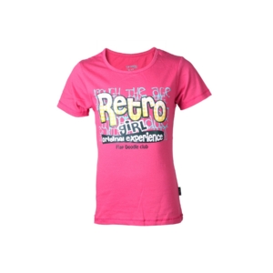 Doodle Kids Girls Pink Retro Top