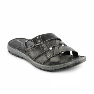 Red Tape Men Black Sandals