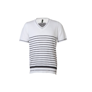 United Colors of Benetton Kids Boys White Striped T-shirt