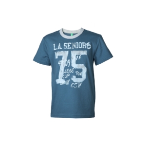 United Colors of Benetton Kids Boys Navy Blue Printed T-shirt