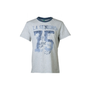 United Colors of Benetton Kids Boys Grey Printed T-shirt