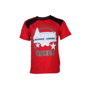 Doodle Kids Boys Airfeild Red T-Shirt