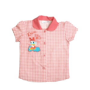 Disney Kids Girl's Check Pink Kidswear