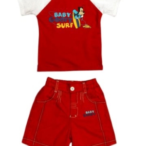 Disney Kids Boy's Red Goofy Surf Kidswear