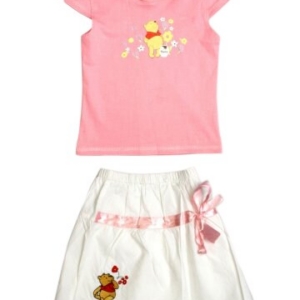 Disney Kids Girl's Pink & White Pooh Kidswear