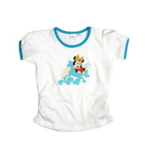 Disney Kids Girl's White Round Neck Kidswear