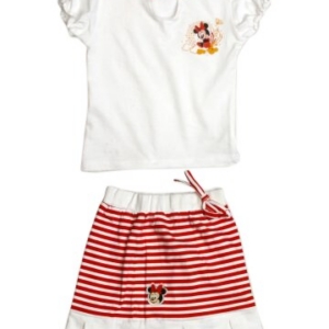 Disney Kids Girl's White Minnie & Red Kidswear