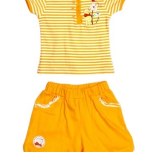Disney Kids Girl's Orange Stripe Kidswear