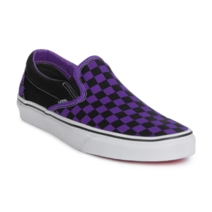 Vans Men Classic Slip-On Purple & Black Shoes