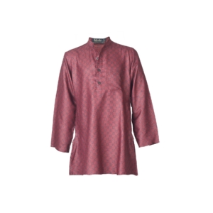 Fabindia Boys Printed Maroon Kurta
