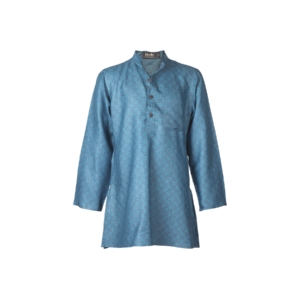 Fabindia Boys Printed Blue Kurta