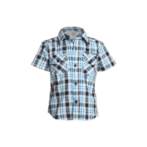 Gini and Jony Boys Check Blue Shirt