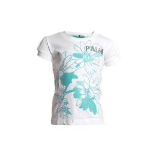 Gini and Jony Girls Printed White Top