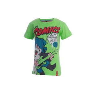Gini and Jony Boys Printed Green T-shirt