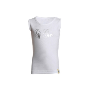 Gini and Jony Girls Printed White Top