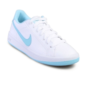 Nike Women Main Draw White Blue Shoe