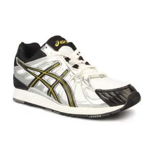 Asics Men's Gel Cushioning Running White Black Yellow Shoe