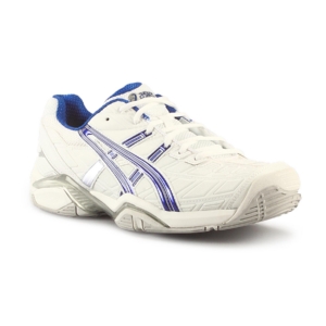 Asics Men's Gel Challenger 8 Tennis White Blue Shoe