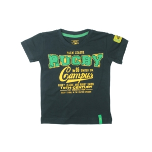Gini and Jony Boys Printed Navy Blue T-shirt