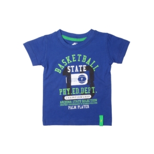 Gini and Jony Boys Printed Blue T-shirt
