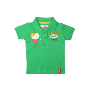 Gini and Jony Boys Printed Green T-shirt