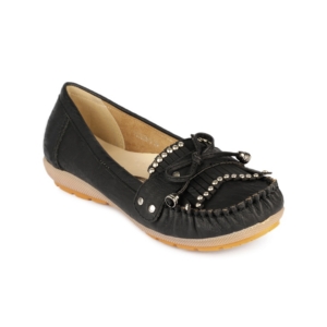 Cobblerz Women Black Loafers