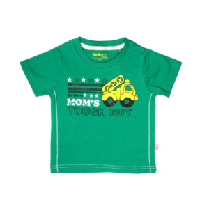 Doodle Boys Printed Green T-shirt