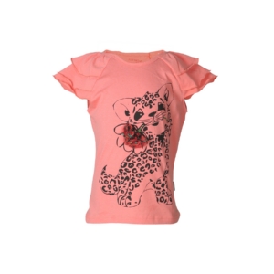 Doodle Girls Printed Orange Top