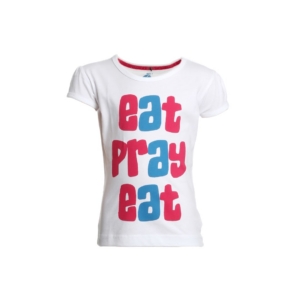 Gini and Jony Girls Printed White Top