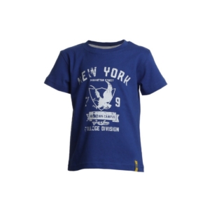 Gini and Jony Boys Printed Blue T-shirt