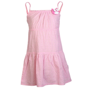 Doodle Girls Printed Pink Dress