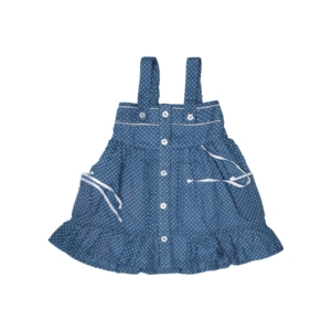Doodle Girls Printed Blue Dress
