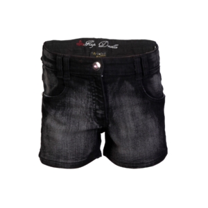Doodle Girls Washed Black Shorts