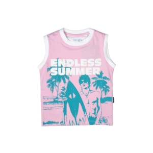 Doodle Boys Printed Pink T-shirt