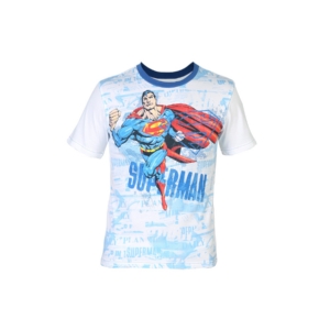 Superman Boys Crew White T-shirt