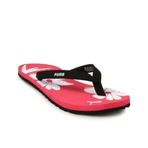 Puma Women's Coral Pink White Flip Flop